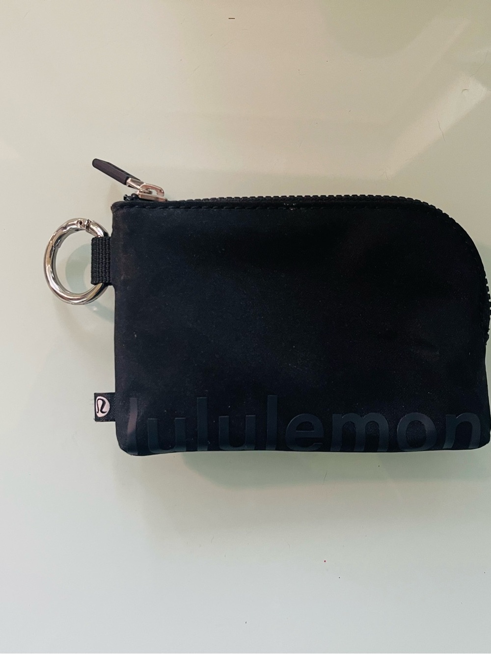 lululemon athletica Black Zip Card Holder Wallet